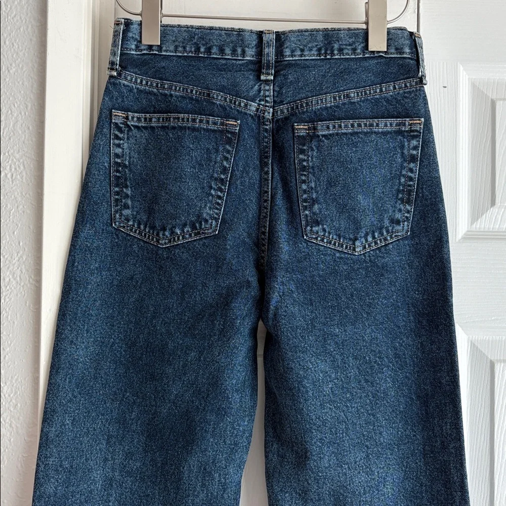 Old Navy Boys Medium Dark Blue Relaxed  Baggy Jeans